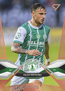 Milan Ristovski Bohemians Praha SportZoo Chance Liga 2025/26 1. serie Copper /70 #95