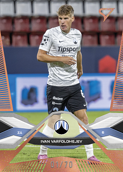 Ivan Varfolomejev Slovan Liberec SportZoo Chance Liga 2025/26 1. serie Copper /70 #106