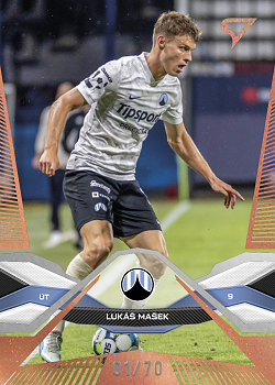 Lukas Masek Slovan Liberec SportZoo Chance Liga 2025/26 1. serie Copper /70 #108