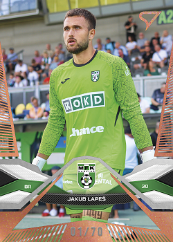 Jakub Lapes Karvina SportZoo Chance Liga 2025/26 1. serie Copper /70 #109