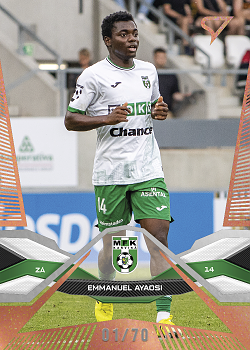 Emmanuel Ayaosi Karvina SportZoo Chance Liga 2025/26 1. serie Copper /70 #113