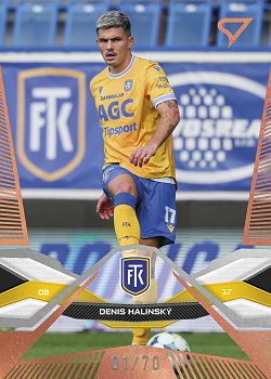 Denis Halinsky Teplice SportZoo Chance Liga 2025/26 1. serie Copper /70 #123