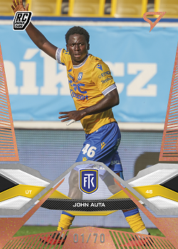 John Auta Teplice SportZoo Chance Liga 2025/26 1. serie Copper /70 #130