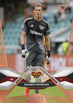 Rihards Matrevics Dukla Praha SportZoo Chance Liga 2025/26 1. serie Copper /70 #157