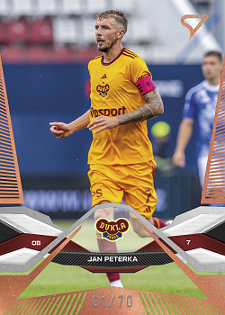 Jan Peterka Dukla Praha SportZoo Chance Liga 2025/26 1. serie Copper /70 #159