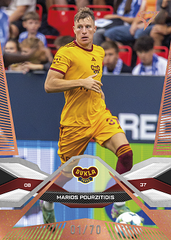 Marios Pourzitidis Dukla Praha SportZoo Chance Liga 2025/26 1. serie Copper /70 #160