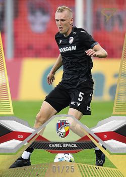 Karel Spacil Viktoria Plzen SportZoo Chance Liga 2025/26 1. serie Gold /25 #18