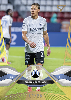 Dominik Plechaty Slovan Liberec SportZoo Chance Liga 2025/26 1. serie Gold /25 #100