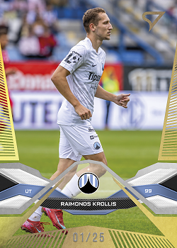 Raimonds Krollis Slovan Liberec SportZoo Chance Liga 2025/26 1. serie Gold /25 #107