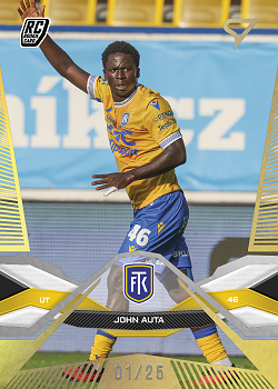 John Auta Teplice SportZoo Chance Liga 2025/26 1. serie Gold /25 #130