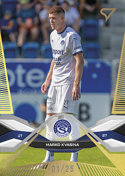 Marko Kvasina Slovacko SportZoo Chance Liga 2025/26 1. serie Gold /25 #156