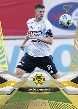 Lukas Bartosak Zlin SportZoo Chance Liga 2025/26 1. serie Gold /25 #182