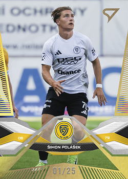Simon Polasek Zlin SportZoo Chance Liga 2025/26 1. serie Gold /25 #186