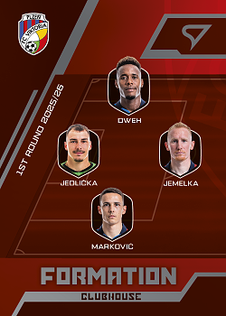 Defense Viktoria Plzen SportZoo Chance Liga 2025/26 1. serie Clubhouse #CH-10