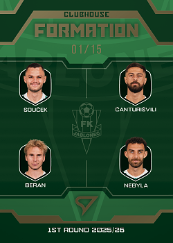 Middle Jablonec SportZoo Chance Liga 2025/26 1. serie Clubhouse /15 #CH-29