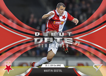 Martin Dostal Slavia Praha SportZoo Chance Liga 2025/26 1. serie Debut Date Flashback #DF-1