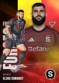 Elias Cobbaut Sparta Praha SportZoo Chance Liga 2025/26 1. serie Foreign Forces #FF-08