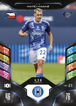 Matej Hadas Sigma Olomouc SportZoo Chance Liga 2025/26 TCG Duel #78