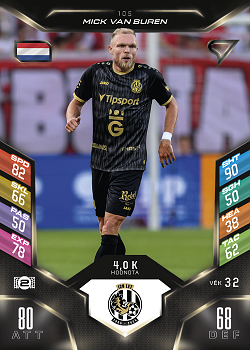 Mick Van Buren Hradec Kralove SportZoo Chance Liga 2025/26 TCG Duel #105