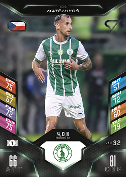 Matej Hybs Bohemians Praha SportZoo Chance Liga 2025/26 TCG Duel #109