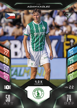 Adam Kadlec Bohemians Praha SportZoo Chance Liga 2025/26 TCG Duel #110