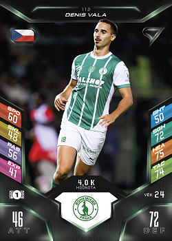 Denis Vala Bohemians Praha SportZoo Chance Liga 2025/26 TCG Duel #112