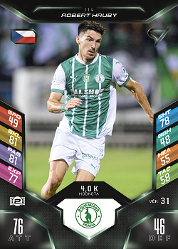 Robert Hruby Bohemians Praha SportZoo Chance Liga 2025/26 TCG Duel #114