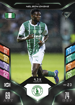Nelson Okeke Bohemians Praha SportZoo Chance Liga 2025/26 TCG Duel #115