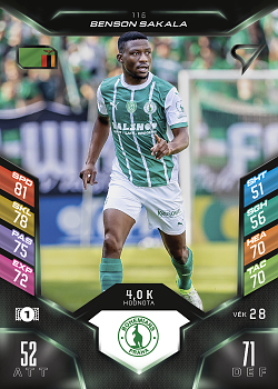 Benson Sakala Bohemians Praha SportZoo Chance Liga 2025/26 TCG Duel #116
