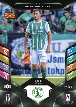Milan Ristovski Bohemians Praha SportZoo Chance Liga 2025/26 TCG Duel #119