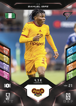 Samuel Isife Dukla Praha SportZoo Chance Liga 2025/26 TCG Duel #199