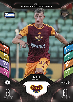 Marios Pourzitidis Dukla Praha SportZoo Chance Liga 2025/26 TCG Duel #201