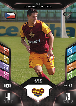 Jaroslav Svozil Dukla Praha SportZoo Chance Liga 2025/26 TCG Duel #202