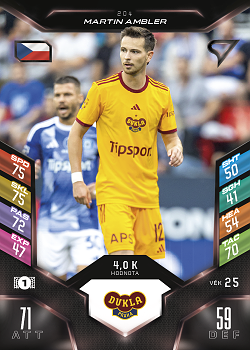 Martin Ambler Dukla Praha SportZoo Chance Liga 2025/26 TCG Duel #204