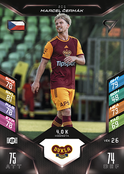 Marcel Cermak Dukla Praha SportZoo Chance Liga 2025/26 TCG Duel #205