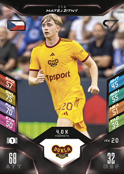 Matej Zitny Dukla Praha SportZoo Chance Liga 2025/26 TCG Duel #208