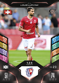 Louis Lurvink Pardubice SportZoo Chance Liga 2025/26 TCG Duel #214