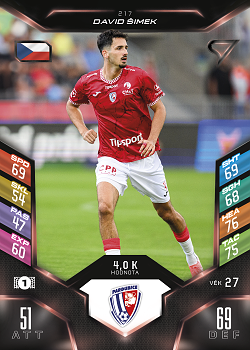 David Simek Pardubice SportZoo Chance Liga 2025/26 TCG Duel #217
