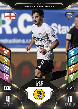 Zvjad Natckebija Zlin SportZoo Chance Liga 2025/26 TCG Duel #235