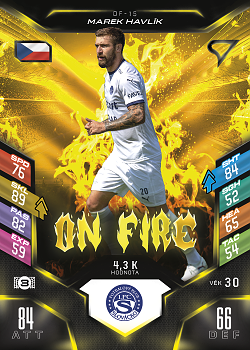 Marek Havlik Slovacko SportZoo Chance Liga 2025/26 TCG Duel On Fire #OF-15