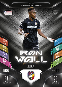 Sampson Dweh Viktoria Plzen SportZoo Chance Liga 2025/26 TCG Duel Iron Wall #IW-05