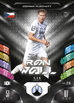 Dominik Plechaty Liberec SportZoo Chance Liga 2025/26 TCG Duel Iron Wall #IW-22