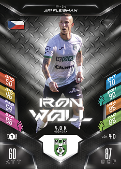 Jiri Fleisman Karvina SportZoo Chance Liga 2025/26 TCG Duel Iron Wall #IW-24
