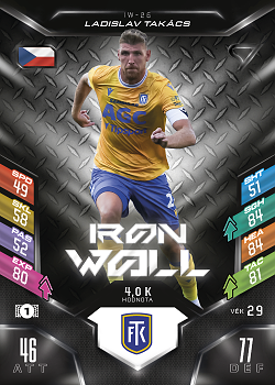 Ladislav Takacs Teplice SportZoo Chance Liga 2025/26 TCG Duel Iron Wall #IW-26