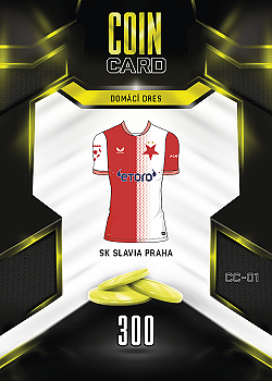 Domaci Dres Slavia Praha SportZoo Chance Liga 2025/26 TCG Duel Coin Cards #CC-01