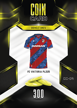 Domaci Dres Viktoria Plzen SportZoo Chance Liga 2025/26 TCG Duel Coin Cards #CC-04
