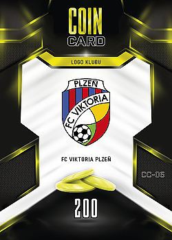 Logo Klubu Viktoria Plzen SportZoo Chance Liga 2025/26 TCG Duel Coin Cards #CC-06