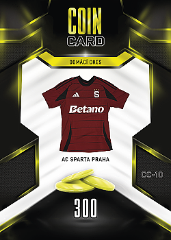 Domaci Dres Sparta Praha SportZoo Chance Liga 2025/26 TCG Duel Coin Cards #CC-10