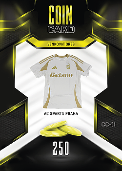 Venkovni Dres Sparta Praha SportZoo Chance Liga 2025/26 TCG Duel Coin Cards #CC-11