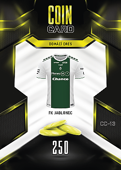 Domaci Dres Jablonec SportZoo Chance Liga 2025/26 TCG Duel Coin Cards #CC-13